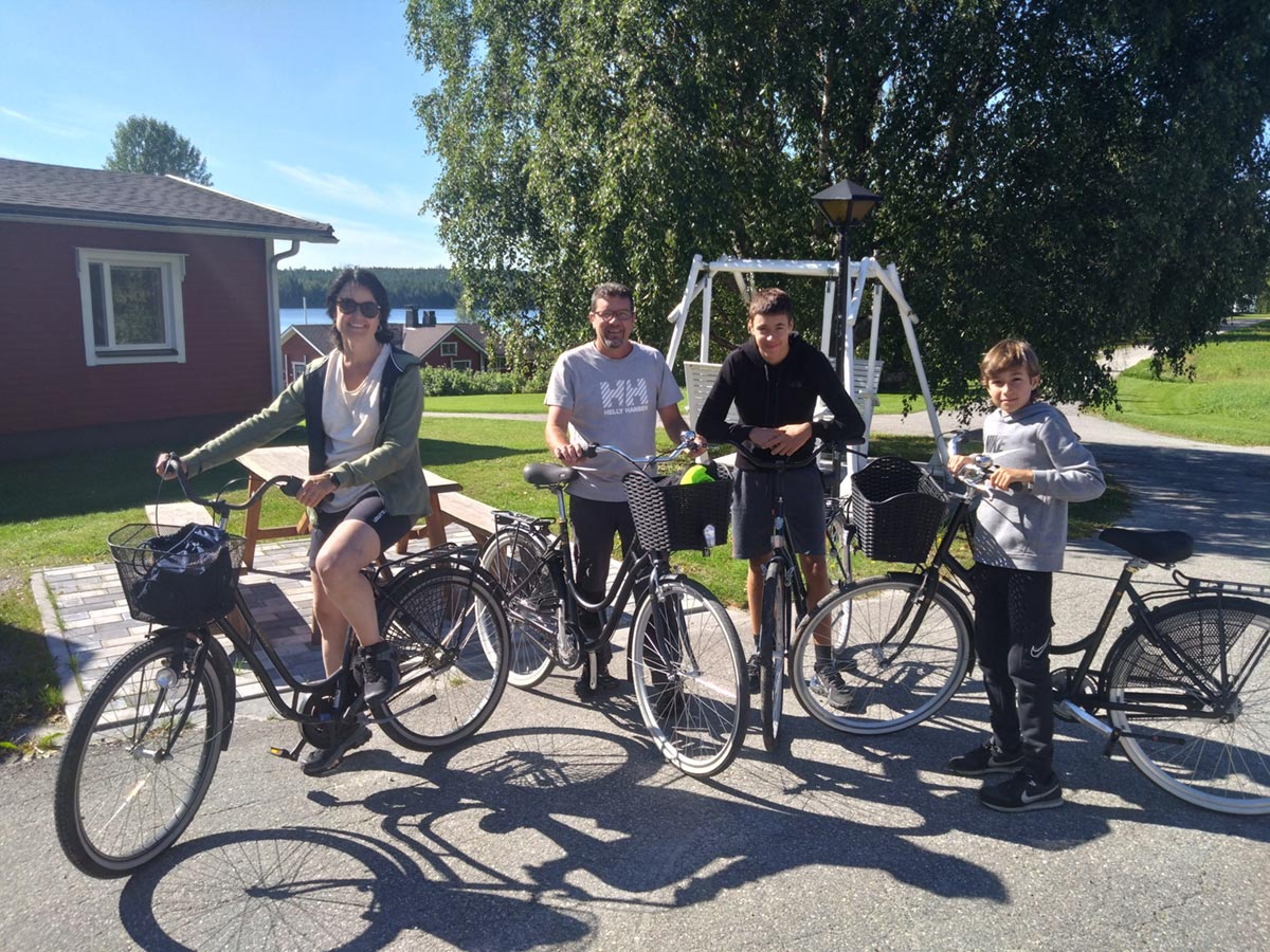 Bicycle excursions in Lentiira.